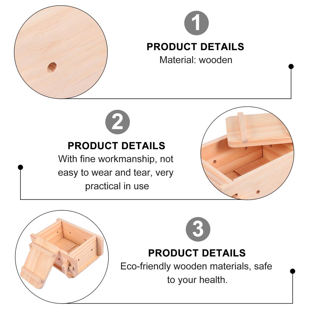 Ручная сыроварка DIY Инструмент для приготовления тофу Пресс-форма Супер Твердый соевый творог Дерево Деревянный
