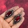 Серьги из красного огненного лабрадорита Серьги с оплеткой из медной проволоки Серьги ручной работы Украшения из медной проволоки Новые серьги Украшения с драгоценными камнями Для подарков