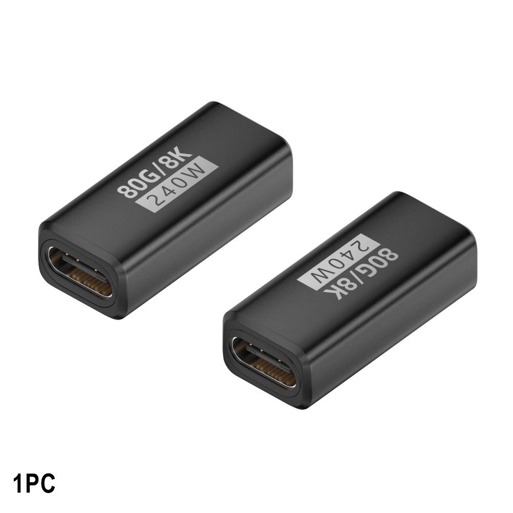 240 Вт Type-C Конвертер 80 Гбит/с 8K 60 Гц USB4 Адаптер Передача Данных Штекер на Розетку USB-C Удлинительный Разъем Мобильный Телефон