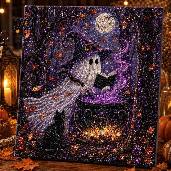 Fun Creative Hobbies for Adults Christmas Faux Pearl Art Kit, Xmas Hat Cat Dog Painting DIY Festive Handmade Seasonal Decorations 3D Puppy Bead Craft