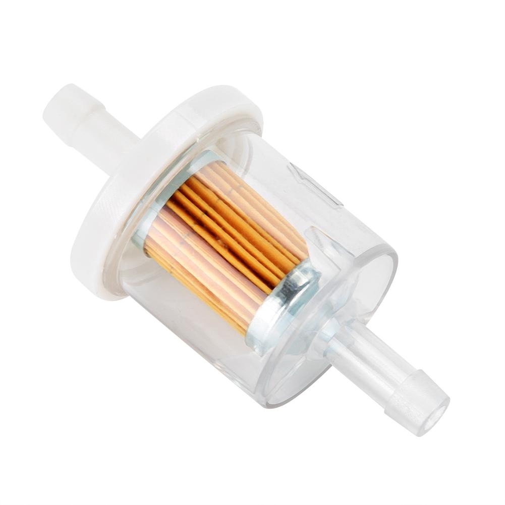 10pcs 1 4inch Plastic Inline Mini Small Engine Fuel Gas Filters for Lawnmower Motorcycle