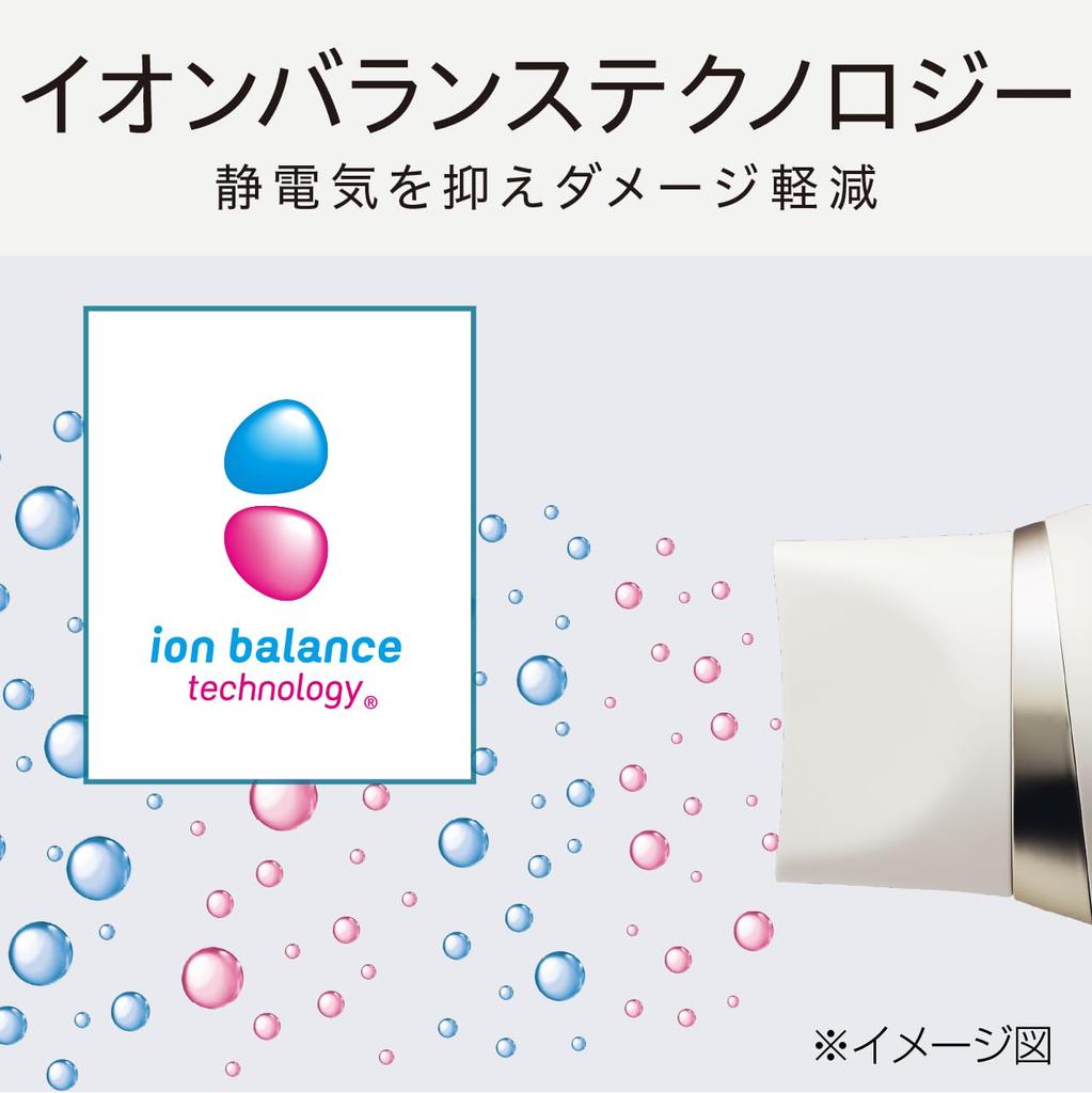 Фен Koizumi Ion Balance Light Job Большой объем воздуха Легкий быстросохнущий Статический контроль Белый KHD-9040/W