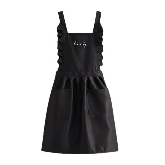 Kitchen Apron with Pockets Strap Adjustable Breathable Thin Ladies Princess Skirt