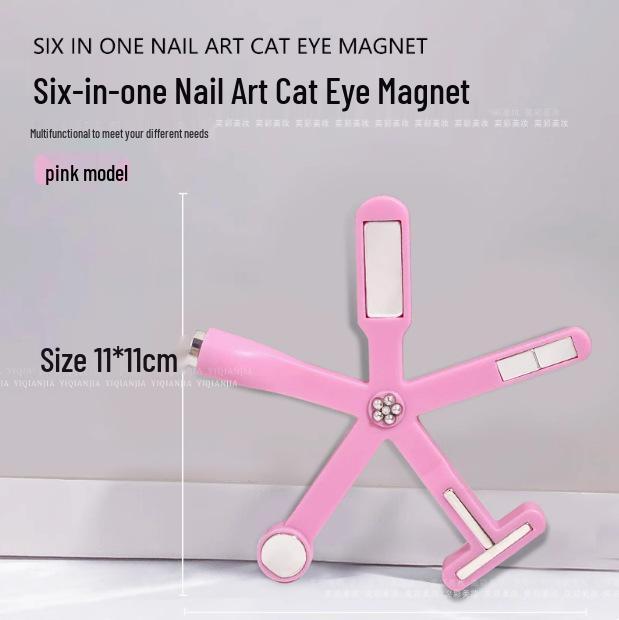 Magnetic Nail Art Crystal Stone Kit with Strong Rods: Round, Square, Cylindrical Neodymium Magnet