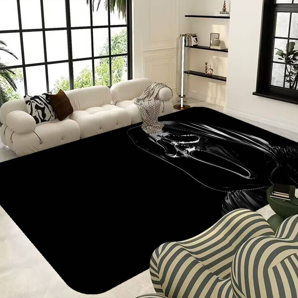 S-Scream Ghostface Room Mats Anti-slip Absorb Water Long Strip Cushion Bedroon Mat Welcome Doormat