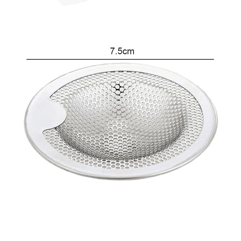 Kitchen Sink Filter Stainless Steel Sink Strainer Mesh Bathroom Floor Drains Catcher Waste Drain Hole Filter Kitchen Accessories