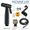 Stainless Steel Bathroom Modern Wall-mounted Shower Bidet Sprayer Brushed Gold Hotel Toilet Use Easy Installation Water Bidet
