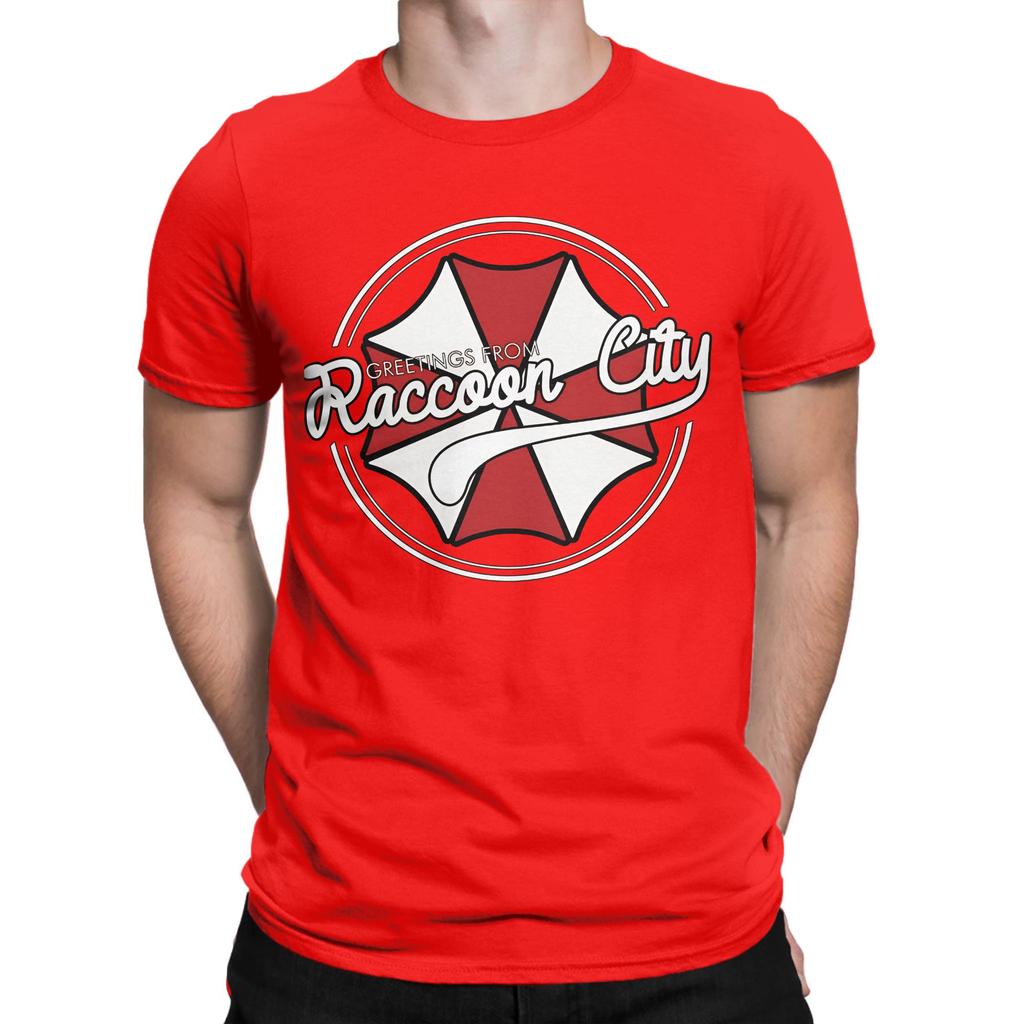 Greetings From Raccoon City Novelty 100 Cotton Tshirt Resident Evil Tops Tees For Unisex