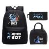 Новый мерч по игре Astro bot, печать, школьный рюкзак для начальной и средней школы, внешняя торговля, досуг, детский пенал, сумка для ланча