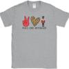 PEACE LOVE NUTCRACKER T-Shirt Funny Holiday Christmas Humor Tee