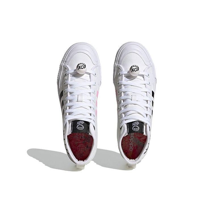 André Saraiva x adidas Nizza High RF Love Union Мужские кроссовки Белый Облачно-белый Основной черный HQ6861