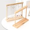1pc, Solid Wood Necklace Hook Display Stand