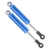 2Pcs RC 80mm Aluminum Builtin Spring Shock Absorber Damper for TRAXXAS SLASH 2WD RC Car(Blue )