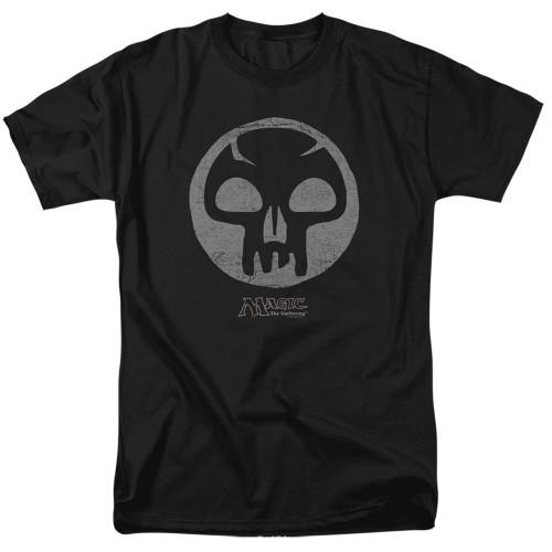 Magic: The Gathering Black Symbol Adult T-Shirt Black Unisex T-Shirt