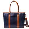Business Bag Tote Bag Bag Business Bag Men's Men's Stand-alone (Navy/Caramel)