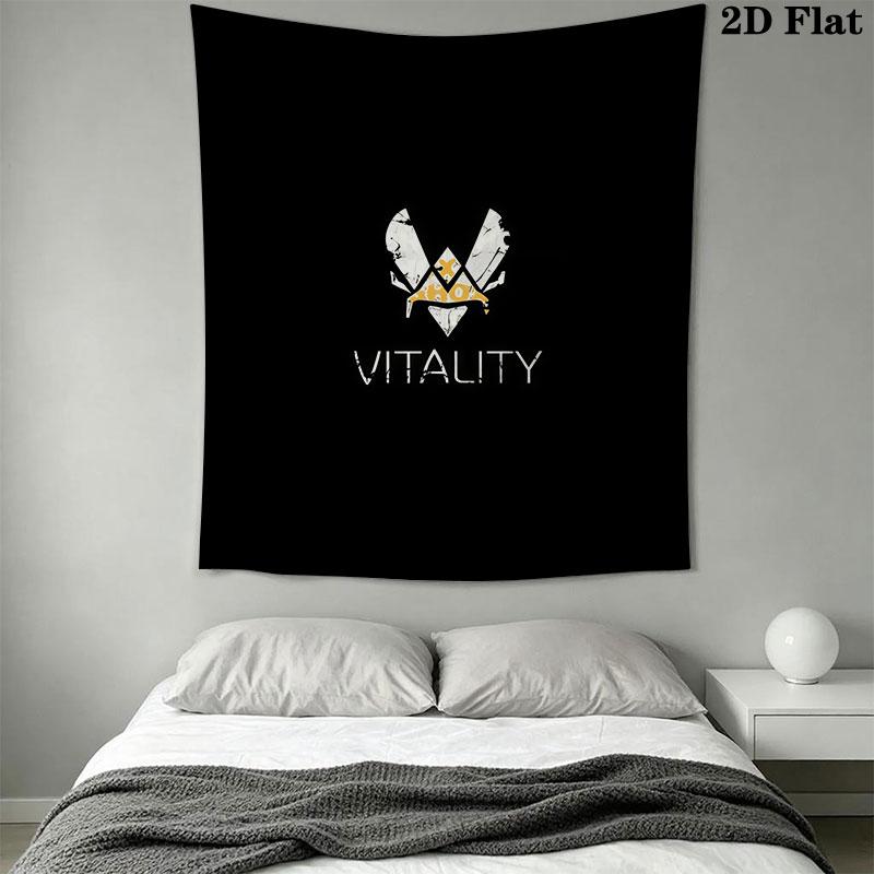 Настенное панно Team Vitality, тканевое одеяло с принтом, декоративные гобелены для спальни, гостиной, домашнего декора
