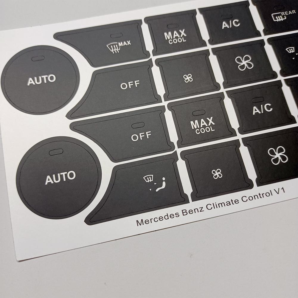 Для Mercedes Benz C W204 CLS C218 GLK X204 GLK X204 SLK R172 автомобильный кондиционер климат кнопка переключения переменного тока ремонт наклейка