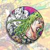 JOJO's Bizarre Adventure Золотое Переиздание Куджо Джотаро Кулон Значок Украшение