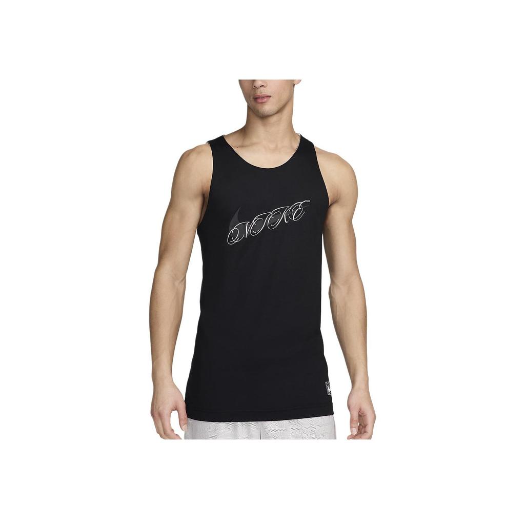 Nike Стандартный выпуск Двусторонний пуловер с круглым вырезом без рукавов Баскетбольная майка Мужская майка Sail-White FN2850-133