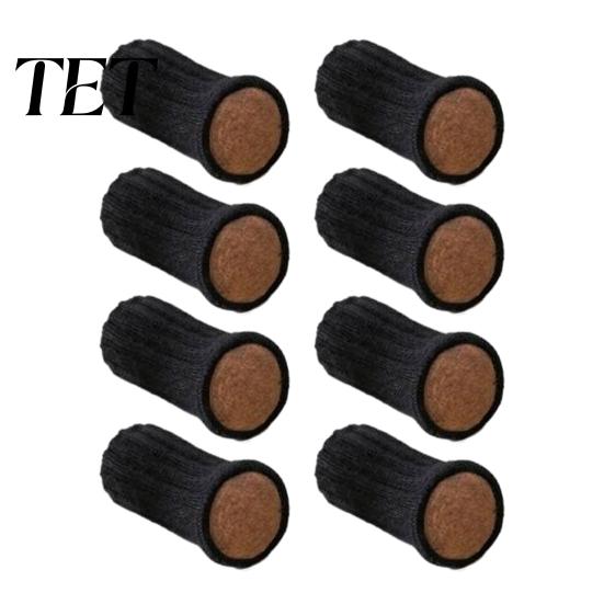 Floor Protection for Dining Chairs Knitted Chair Leg Protectors Hardwood Floors, Heavy Duty Furniture Socks with Feet Covers Sewn-in Felt Pads,