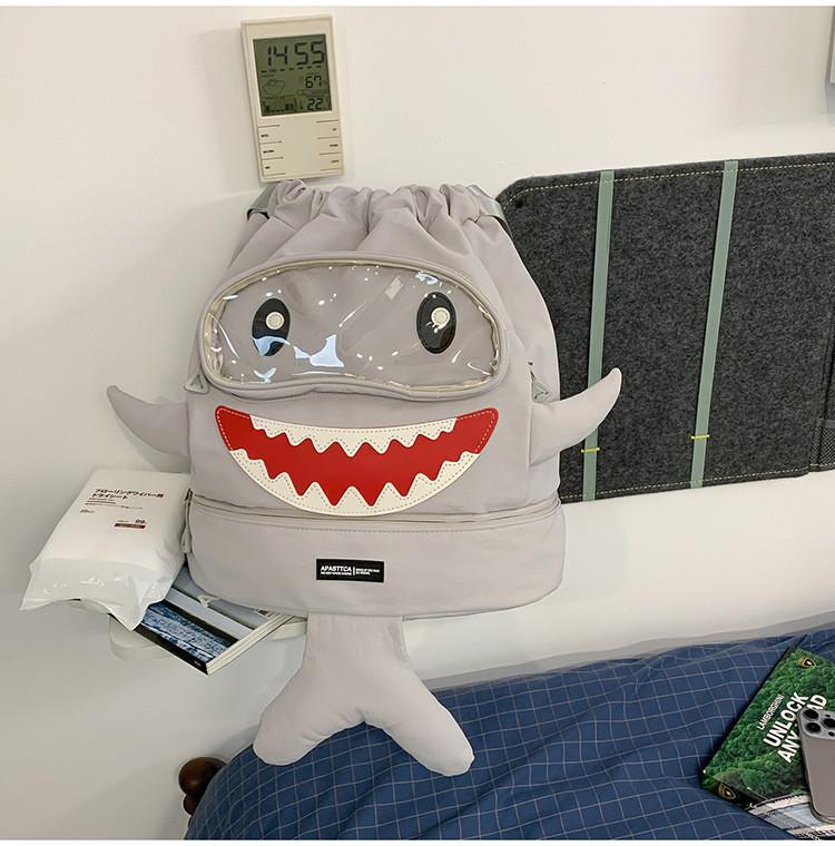 Спортивный рюкзак Shark с разделением на сухое и влажное отделение для студентов, с вентилируемыми лямками, для подросткового путешествия