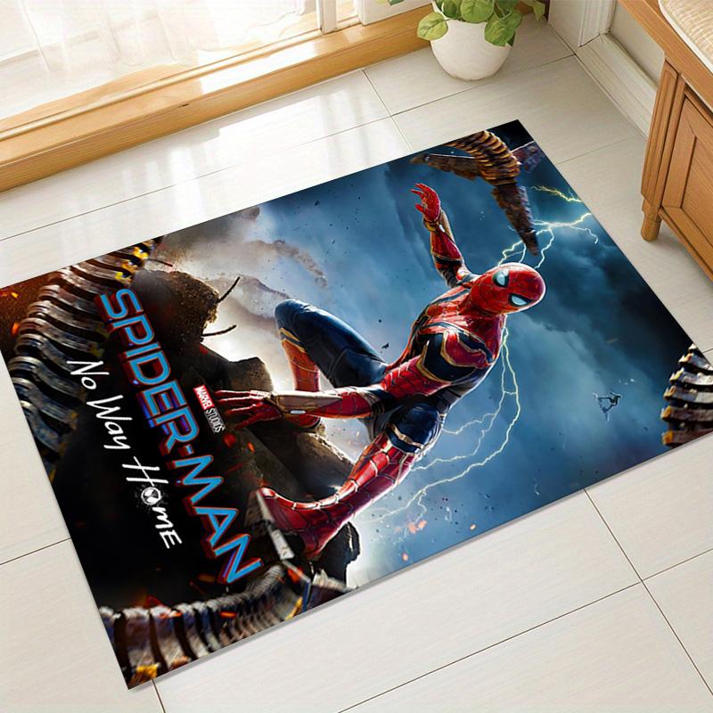 1pc Spiderman No Way Home Carpet for Playroom Bedroom Living Room Sofa Home Decor,kids Game Area Rug Non-slip Floor Mat Y826144