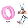 5 шт. Ножницы Кольца для пальцев, ручки Вставки Уход Стрижка