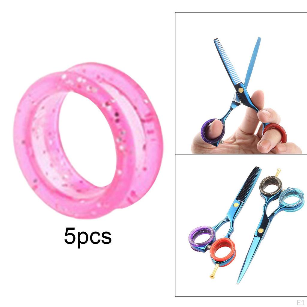 5 шт. Ножницы Кольца для пальцев, ручки Вставки Уход Стрижка