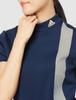 Adidas Golf Большая футболка поло с коротким рукавом и высоким воротником в университетском стиле, Логотип, Футболка, Женская, Темно-синий, J/M