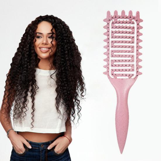 Curl Defining Hair Brush Vented Scalp Massage Air Cushion Comb Curly Hair Shaping Styling Detangling Brush Women Hairdressing Tool