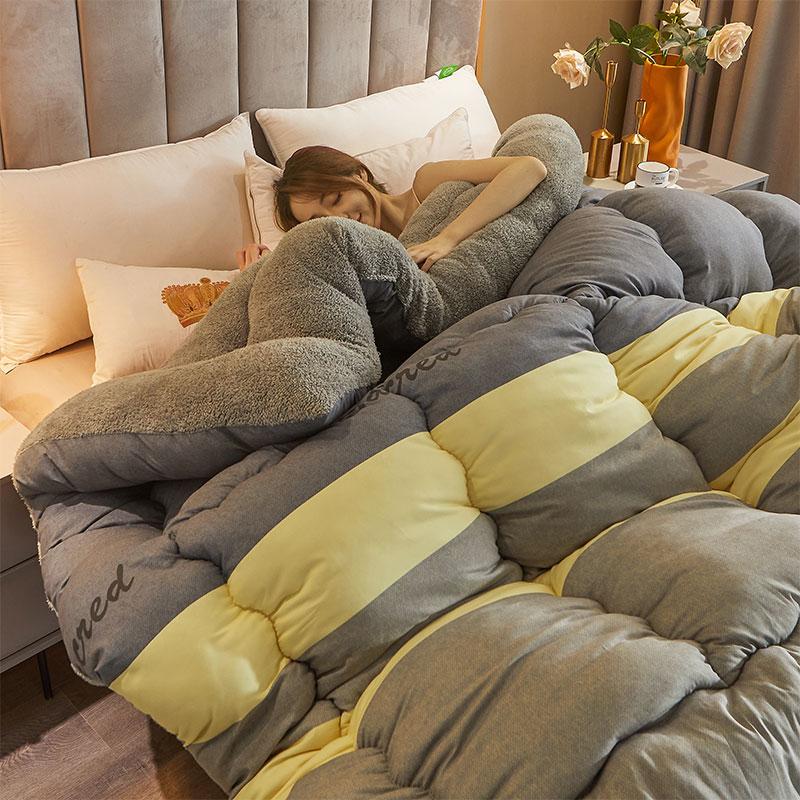 Зимнее одеяло из овечьего бархата 5 кг, Односпальное, Двуспальное, Домашнее, Гостиничное, Наполнитель для одеяла 1,5 м, Утолщенное, 1,8 м, Роскошное одеяло, Супертеплое одеяло