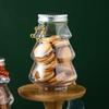 500Ml Christmas Tree Snowman Sweet Jar Candy Cookie Storage Box Juice Chocolate Gift Packing Diy Container New Year Decor Bottle