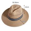 Beach Travel Male Dad Bowler Hat Middle-aged Men Straw Hat Old Man Sun Hat Solid Color Panama Hat