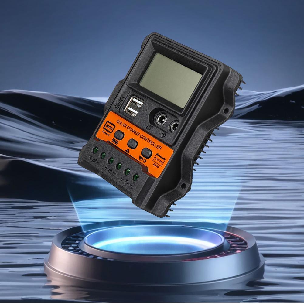 Солнечный регулятор 10А/20А/30А PWM Контроллер 3-ступенчатый PWM Регулятор солнечной панели аккумулятора Токовый PWM контроллер для солнечных панелей
