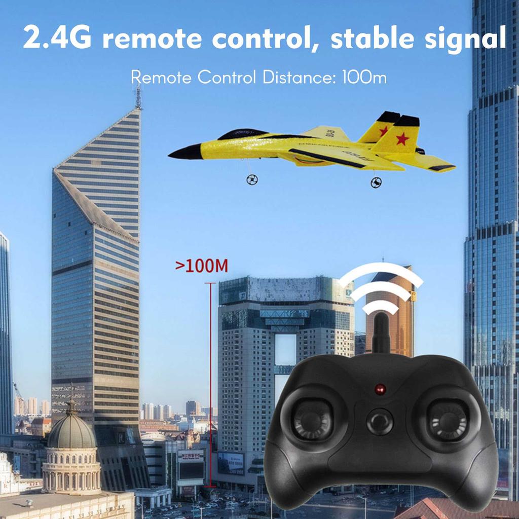RC Airplane 2.4GHz RC Plane Gliding SU 35 Aircraft Model EPP Flight Toys 3 axis Gyro Stability for Adults Kids Boys