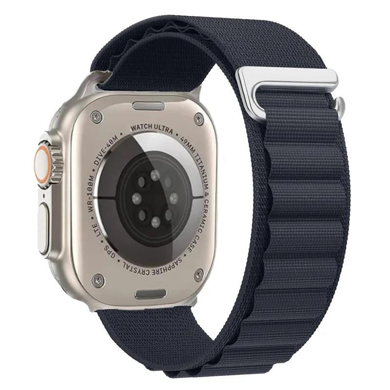 Ремешок Alpine Loop для Apple Watch Ultra 3 Ремешок 49 мм 11 10 9 8 7 46 мм 42 мм 45 мм 41 мм Нейлоновый Спортивный Браслет iWatch 6 5 SE 44 мм Ремень