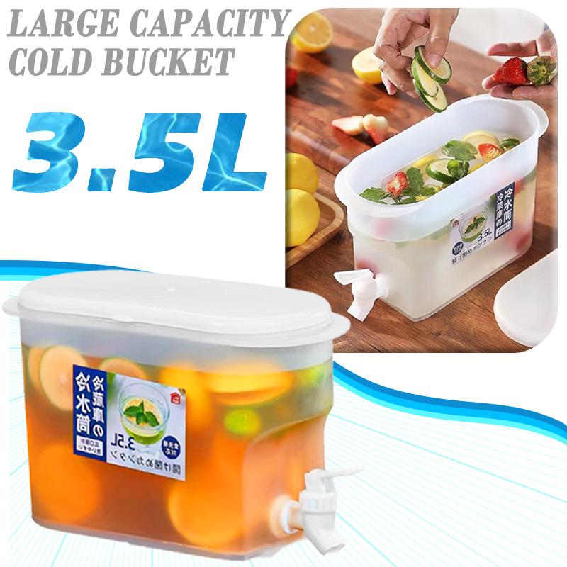 Ведро для напитков на 3,5 л, диспенсер для напитков с краном, холодильник, холодный чайник