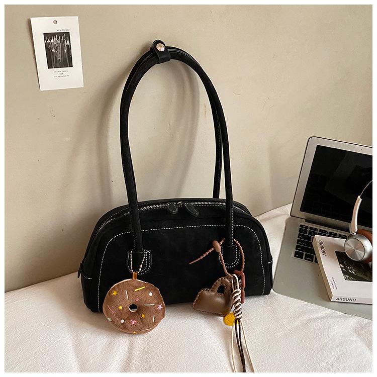 Retro simple fashion baguette bag autumn new pillow bag underarm bag women's fashionable casual shoulder bag