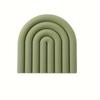1pc Geometric Silicone Heat Insulation Mat, Non-slip High Temperature Resistant Pad