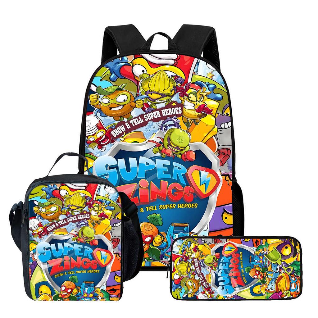 Super Zings Школьный рюкзак для учеников, необходимый, удобный, для мальчиков и девочек, трансграничный