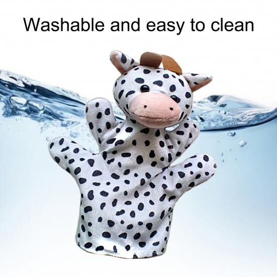 Animal Hand Puppet Super Soft Tear-Resistant Flannel Hand Puppet Storytelling Preschool Role Play Toy for Home