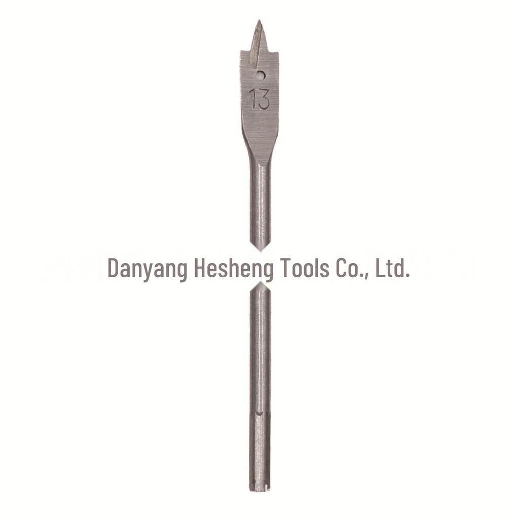 Набор из 6 шт. плоского сверла натурального цвета с шестигранной ручкой для деревообработки