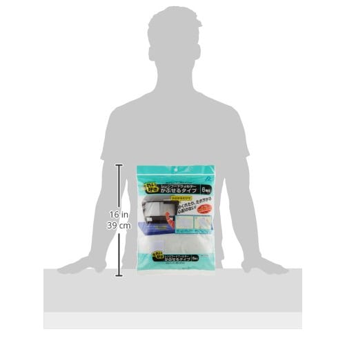 Alphamic Range Hood Filter, Cover Type, White, Approx. 36cm Wide X 47cm High, Prevents Oil Stains, Easy Cleaning, Includes Removable Tape, Pack of 6