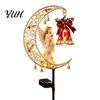 Solar Powered Seasonal Outdoor Accents Christmas Yard Stakes Light, Nutcracker Soldier/Angel/Red Bird/Snowman Garden Lamp, Decorative Snowflake