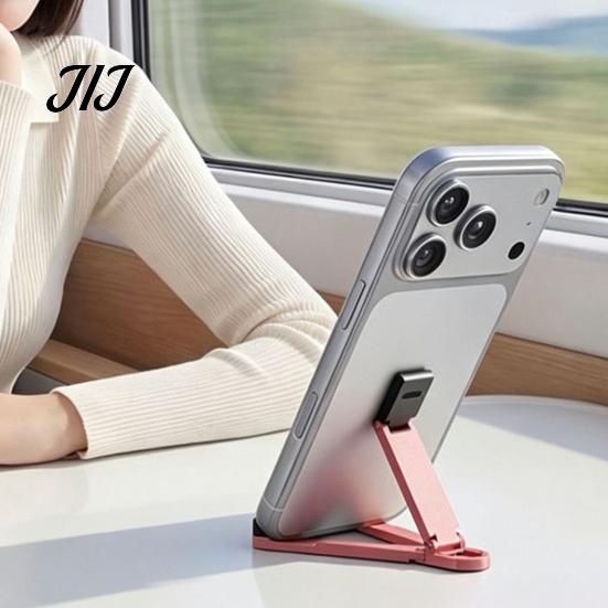 Mobile Phone Stand Mini Foldable Keychain, Portable Cell Holder for Travel Desk, Pocket Home Office
