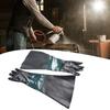 Gloves Sandblasting Gloves 1 Pair 2pcs 60*30cm 60cm Comfortable Green Stitching Black PVC + Cotton Parts Brand New