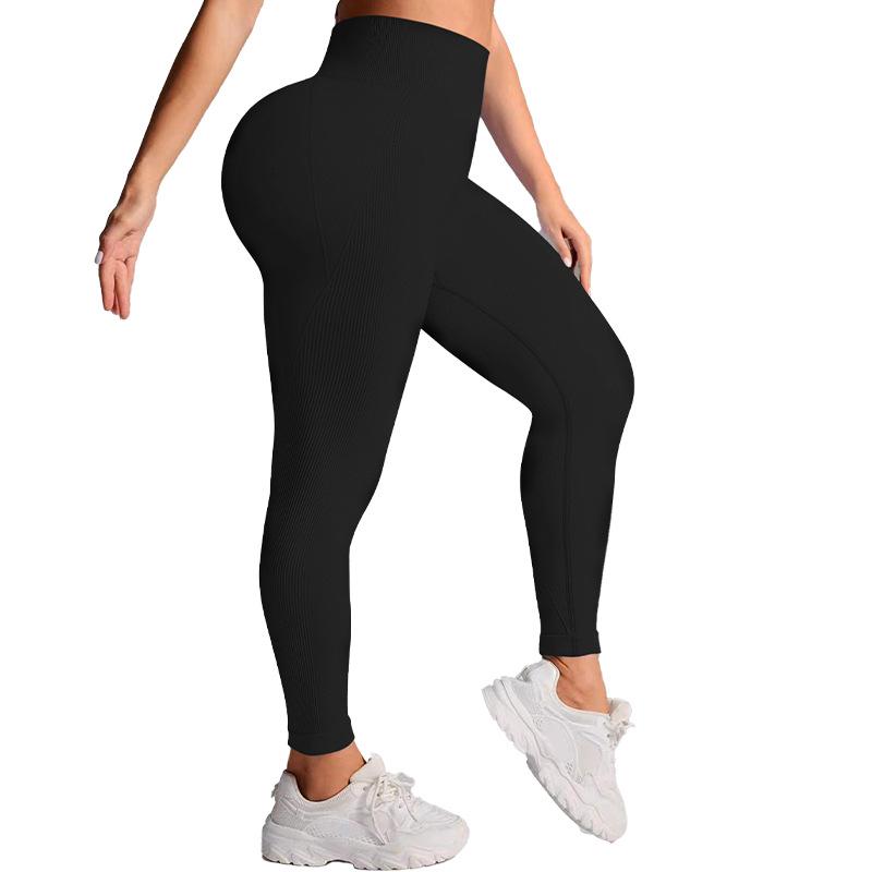 Peach Butt Lifting Seamless Yoga Pants For Women, Large Size, High Waist, Tight Fit, Breathable, Quick Drying Sports And Fitness Pants For Women