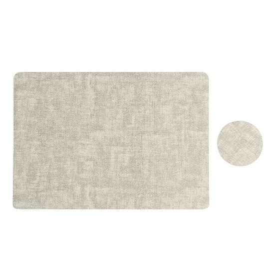 Dual Side Placemat Waterproof Faux Leather Coaster Placemat Solid Color Heat Insulation Pad for Dining Tables Countertops