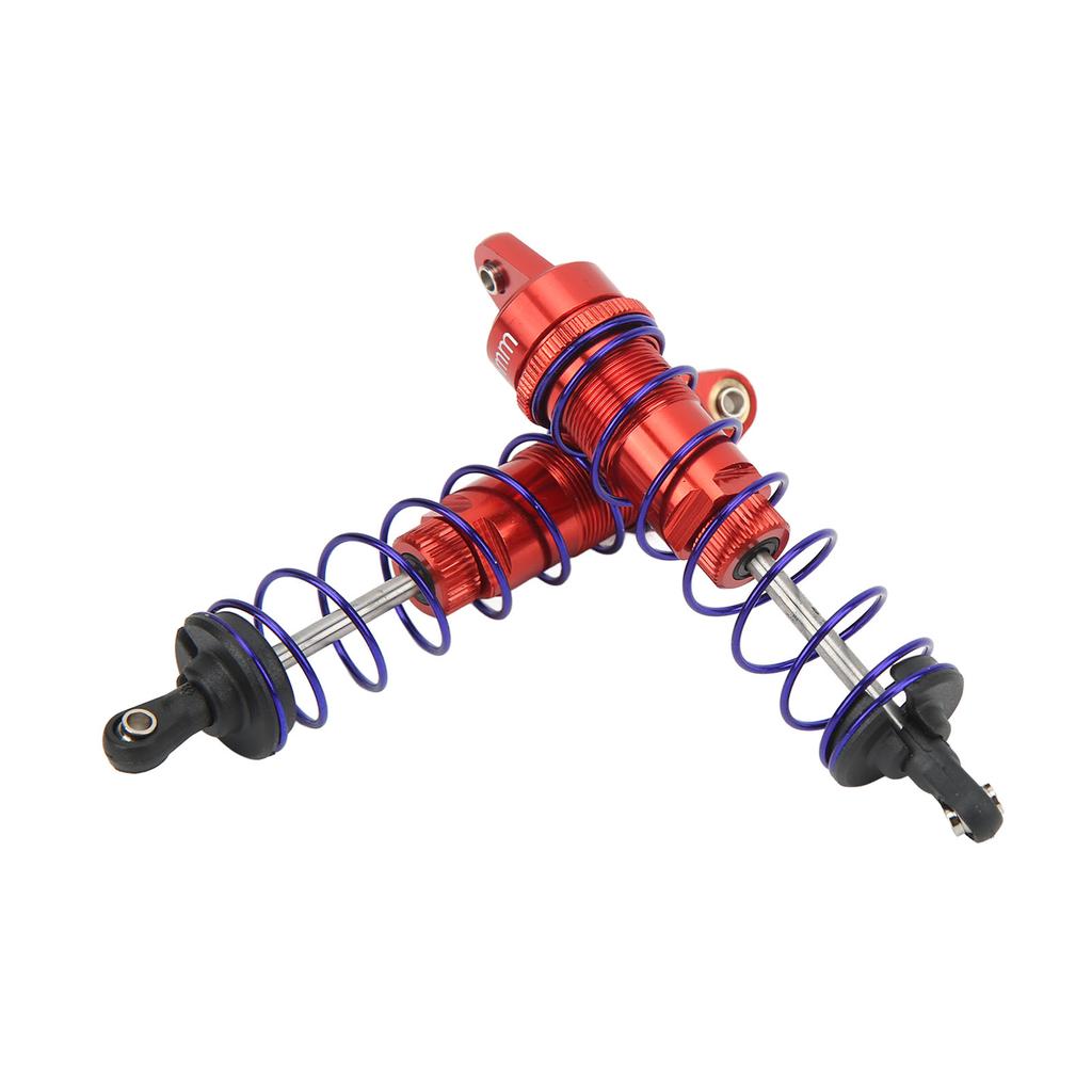 2pcs RC Shock Absorber Aluminum Alloy Adjustable High Strength Oil Damper for 110 RC Car 95mm Red