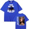 Футболка с графическим принтом Doja Cat Singer 2026 World Tour Унисекс Винтажная Эстетика 100% Хлопок Повседневная Мягкая Женская и Мужская Футболки